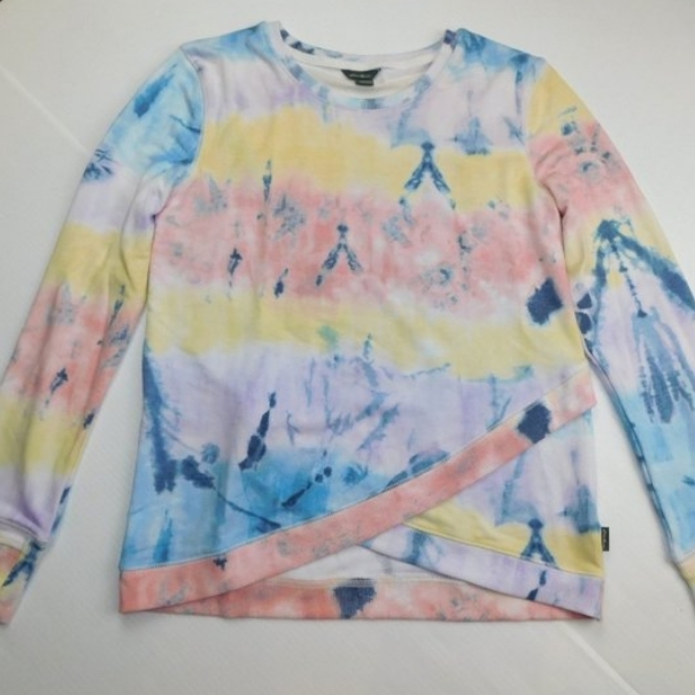Sale EDDIE BAUER - Tie Dye Infinity Criss Cross Top (Pastel)